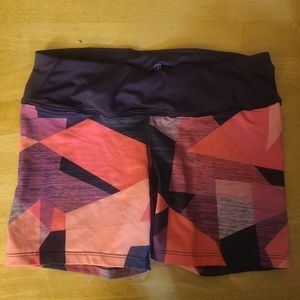 Champion medium polyester and spandex pink/purple shorts